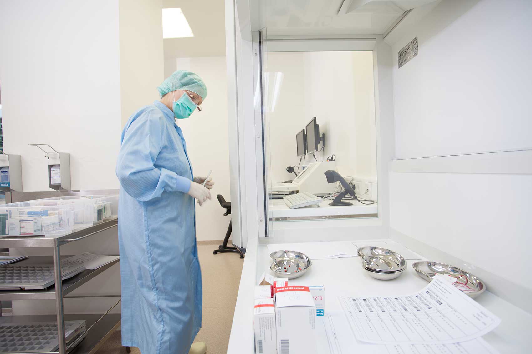 Entblisterung Vorbereitung